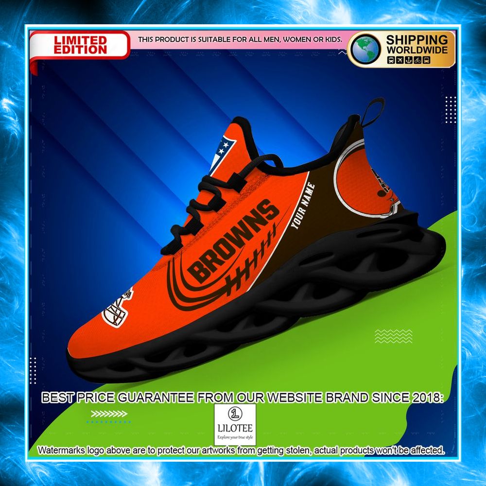 personalized cleveland browns max soul shoes 2 157