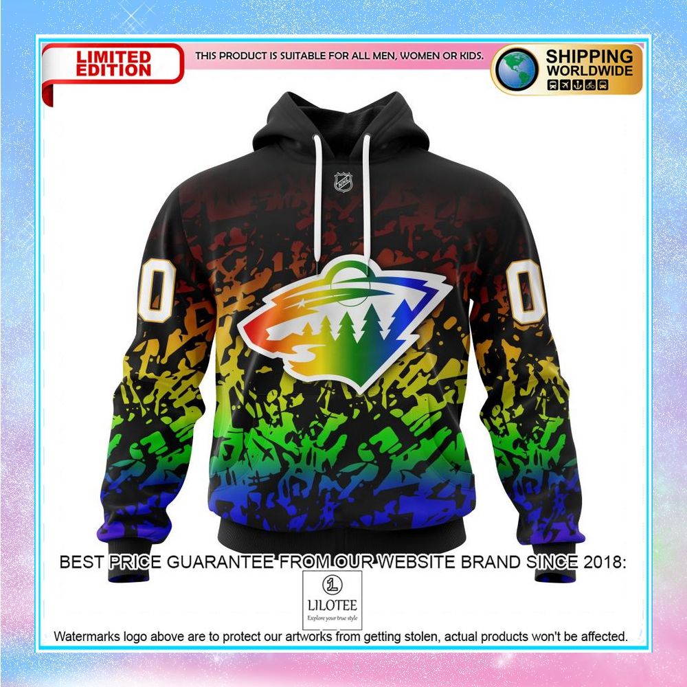 personalized nhl minnesota wild new pride jersey shirt hoodie 1 532