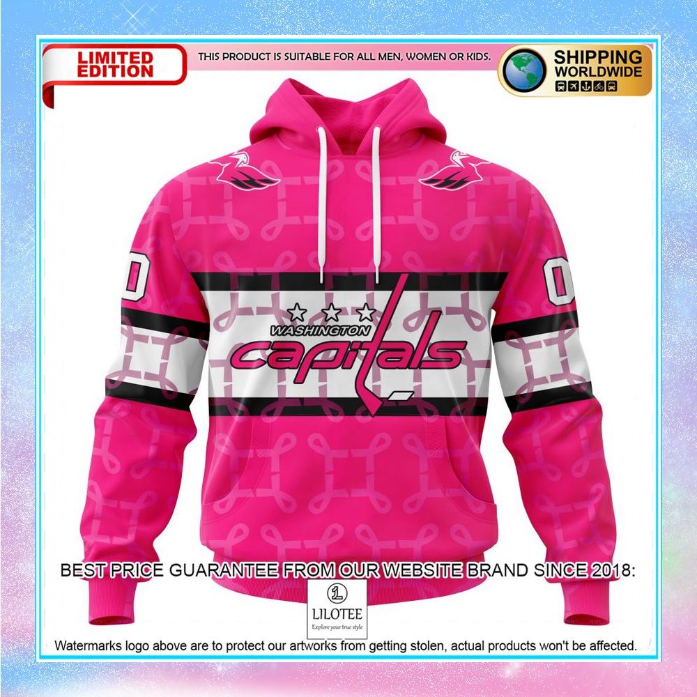 personalized nhl washington capitals breast cancer shirt hoodie 1 417