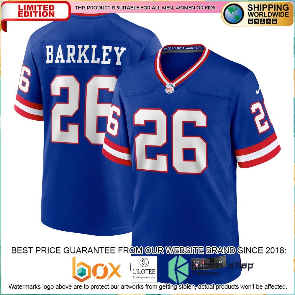 saquon barkley new york giants nike royal football jersey 1 737