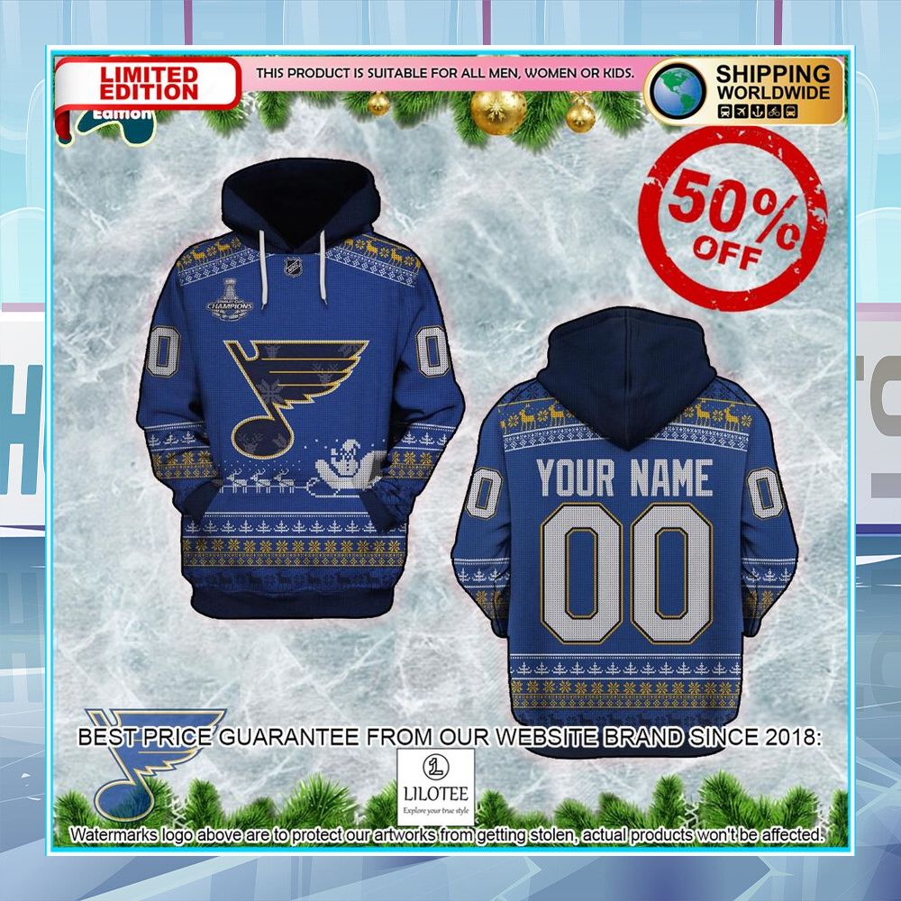 st louis blues christmas custom shirt hoodie 1 519
