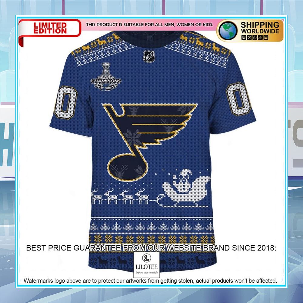 st louis blues christmas custom shirt hoodie 2 917