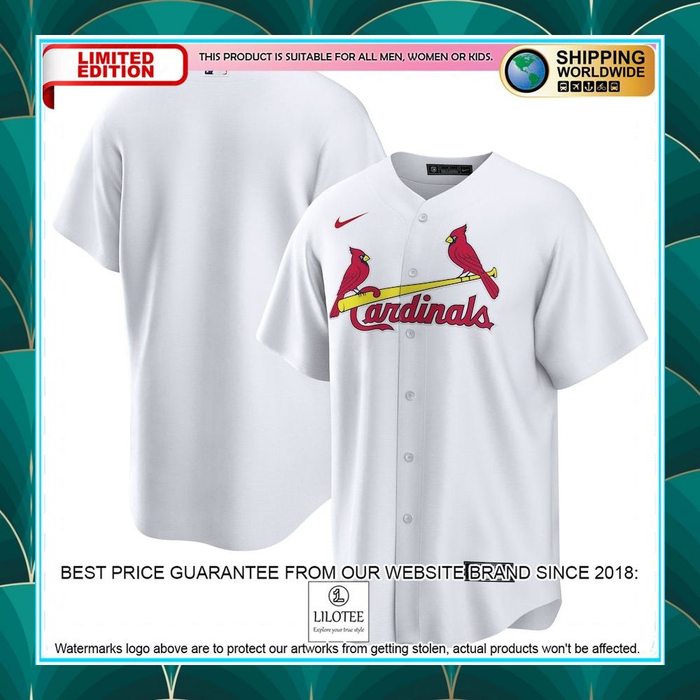 st louis cardinals nike home blank white baseball jersey 1 506