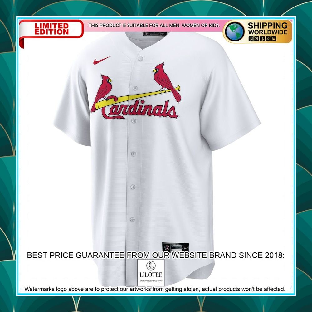 st louis cardinals nike home blank white baseball jersey 2 158