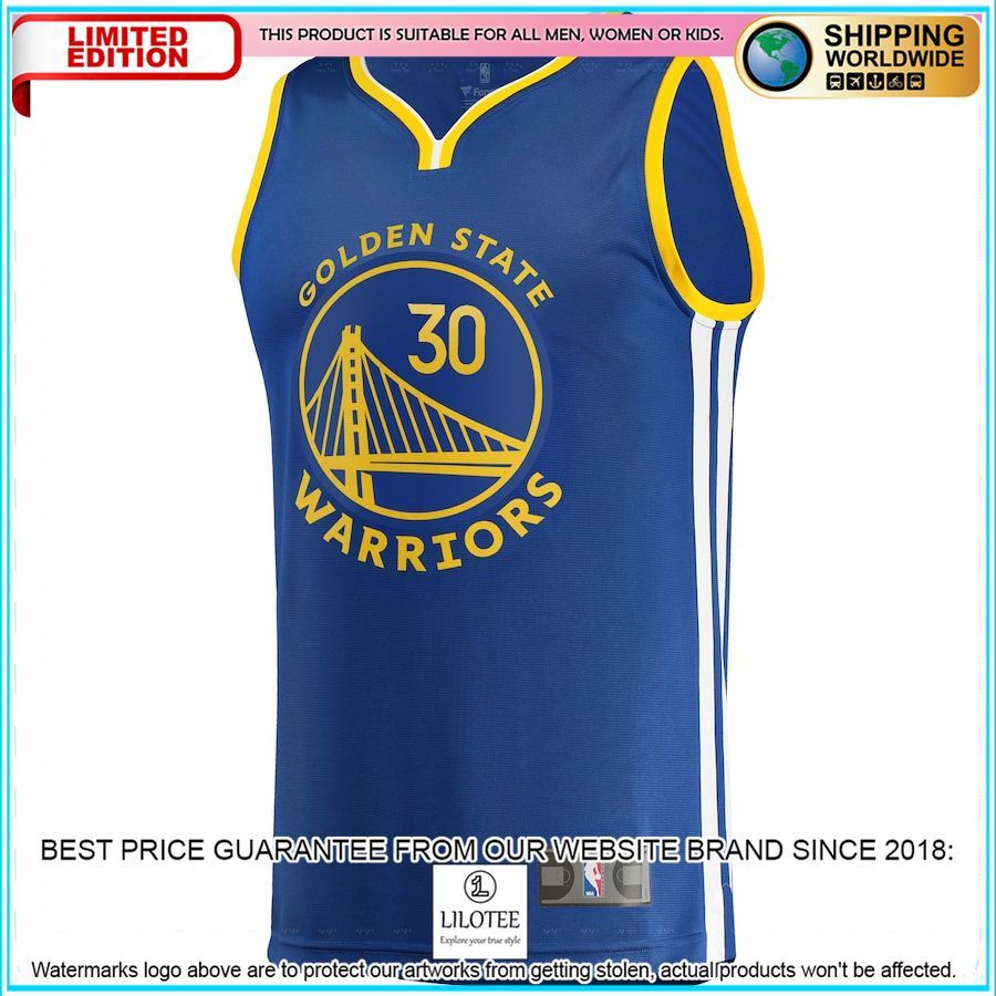 stephen curry golden state warriors youth 2022 23 player royal basketball jersey 2 650