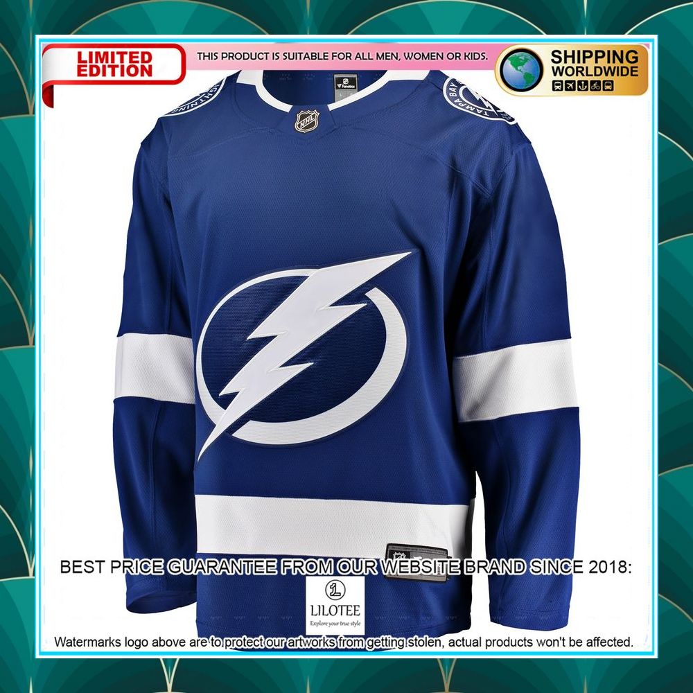 tampa bay lightning breakaway home blue hockey jersey 2 561