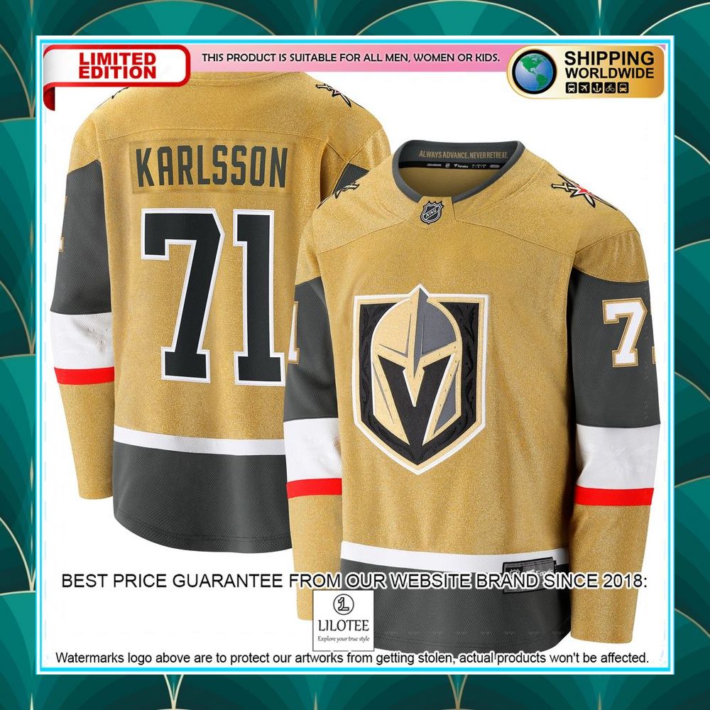 william karlsson vegas golden knights 2020 21 alternate premier gold hockey jersey 1 878