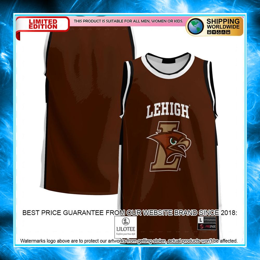 lehigh mountain hawks brown basketball jersey 1 643