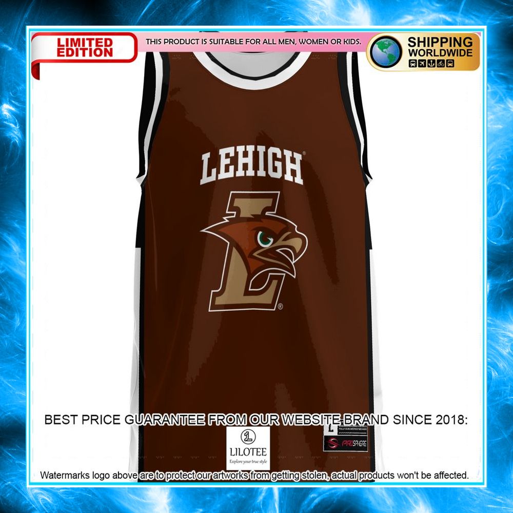 lehigh mountain hawks brown basketball jersey 2 318