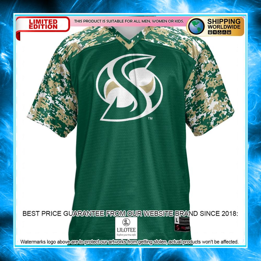 sacramento state hornets green football jersey 2 843