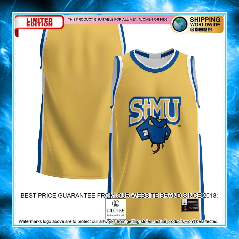 st marys university rattlers gold basketball jersey 1 784