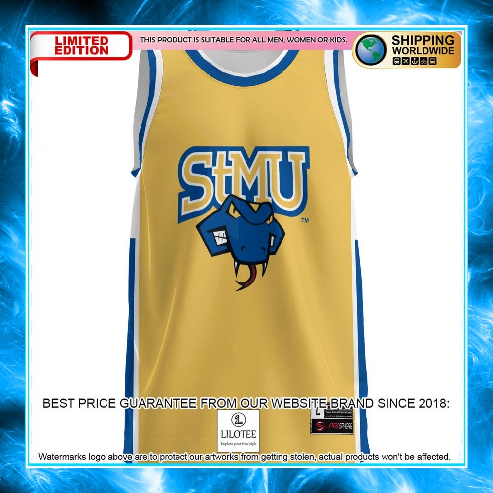 st marys university rattlers gold basketball jersey 2 198