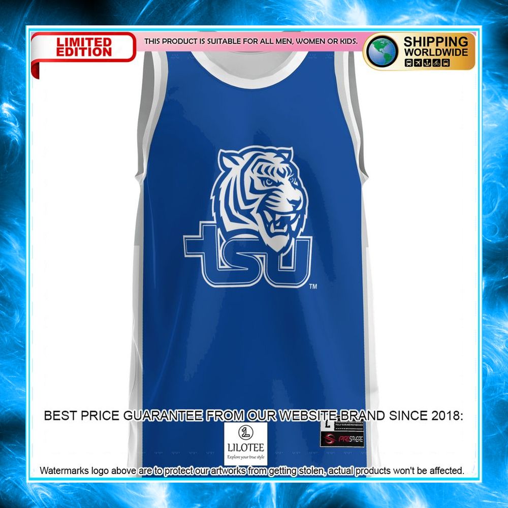 tennessee state tigers royal basketball jersey 2 112
