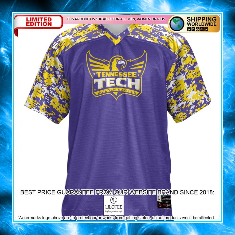 tennessee tech golden eagles purple football jersey 2 279