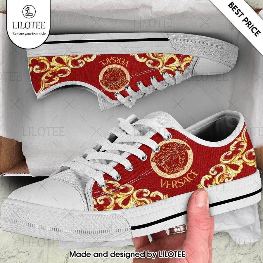 versace red low top canvas shoes 1 273