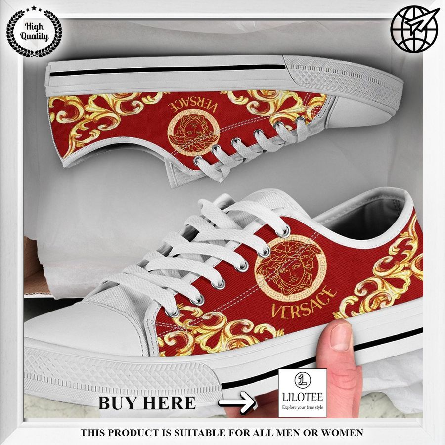 versace red low top canvas shoes 1 488